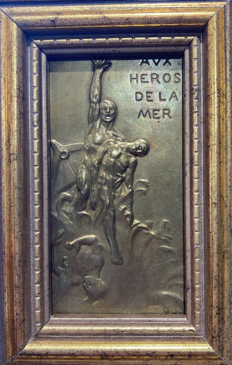 Aux héros de la mer - médaille dans son cadre-photo-4