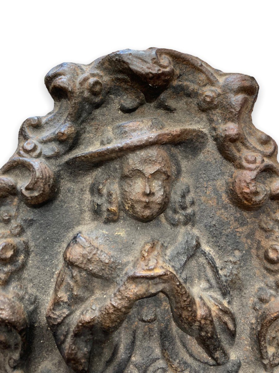 Astonishing Bas-relief In Cast Iron XIXth-photo-2