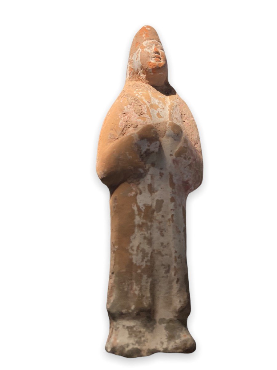 Statuette Funéraire Chinoise En Terre Cuite