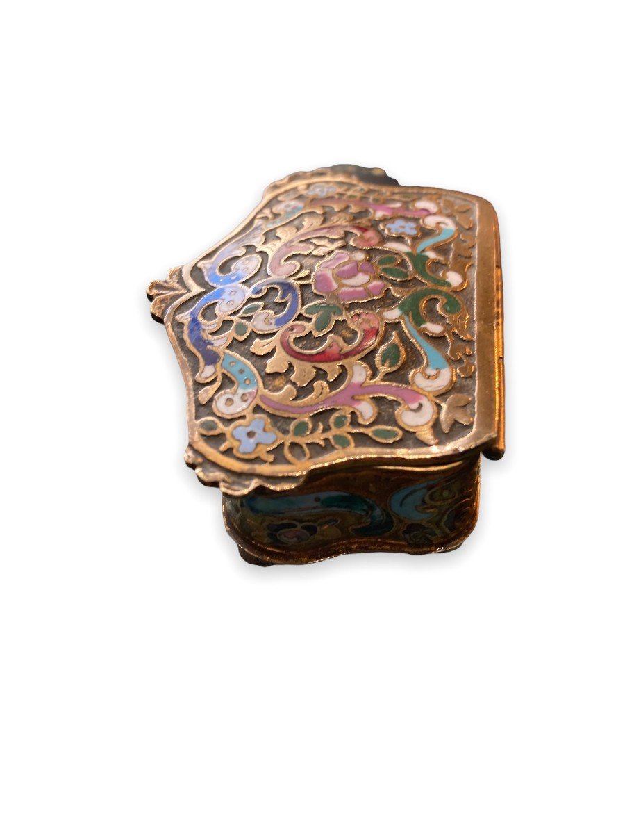 Jewelry Box In Cloisonne Enamels-photo-2