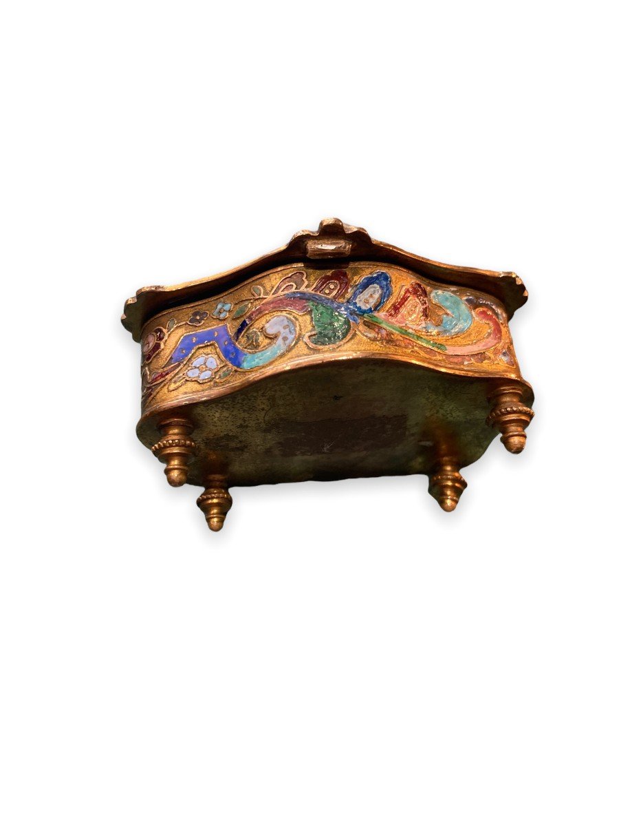 Jewelry Box In Cloisonne Enamels-photo-4