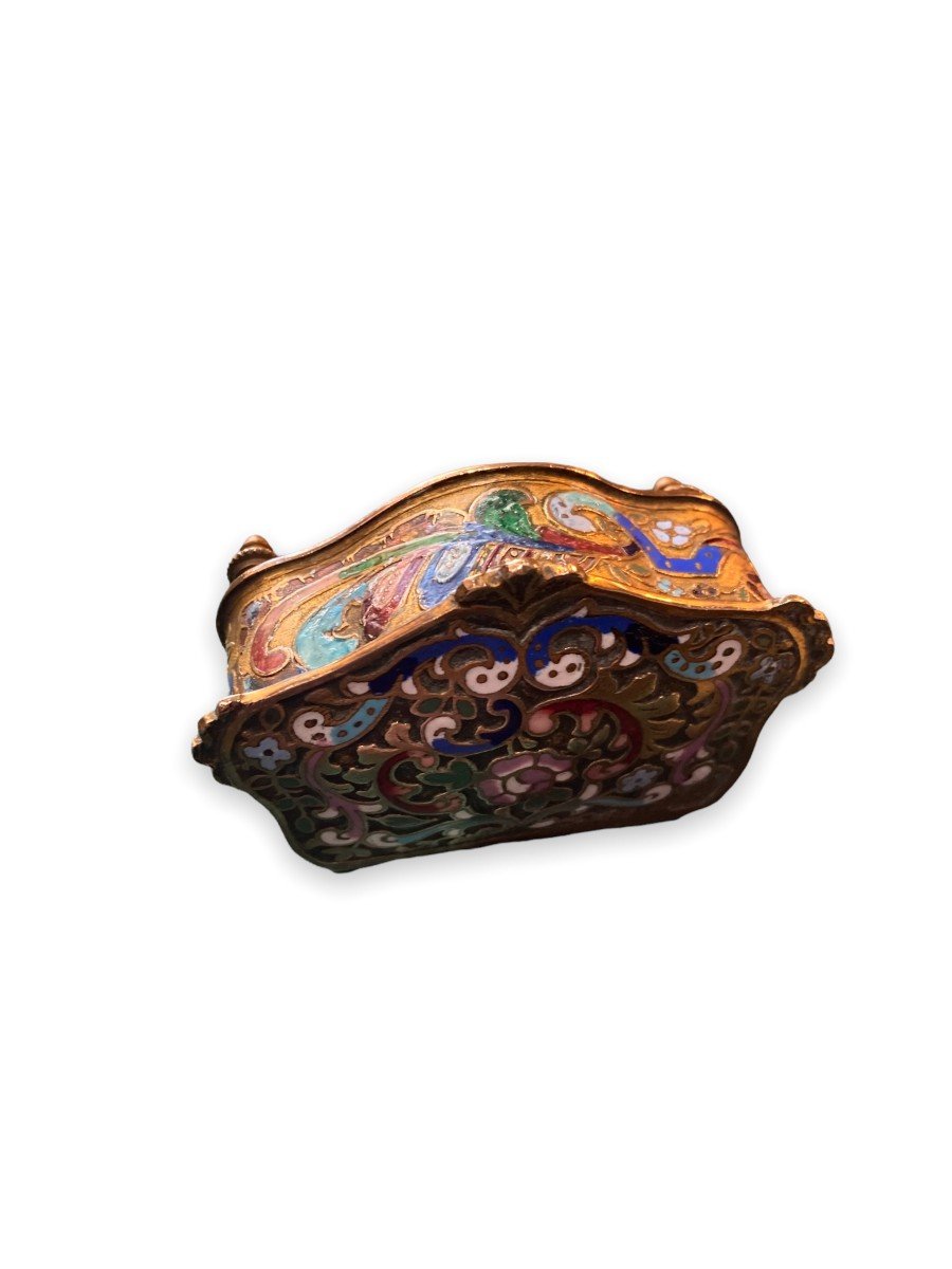 Jewelry Box In Cloisonne Enamels-photo-6