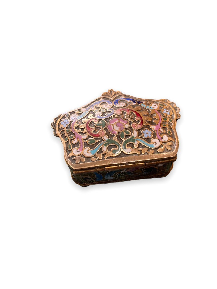 Jewelry Box In Cloisonne Enamels-photo-7