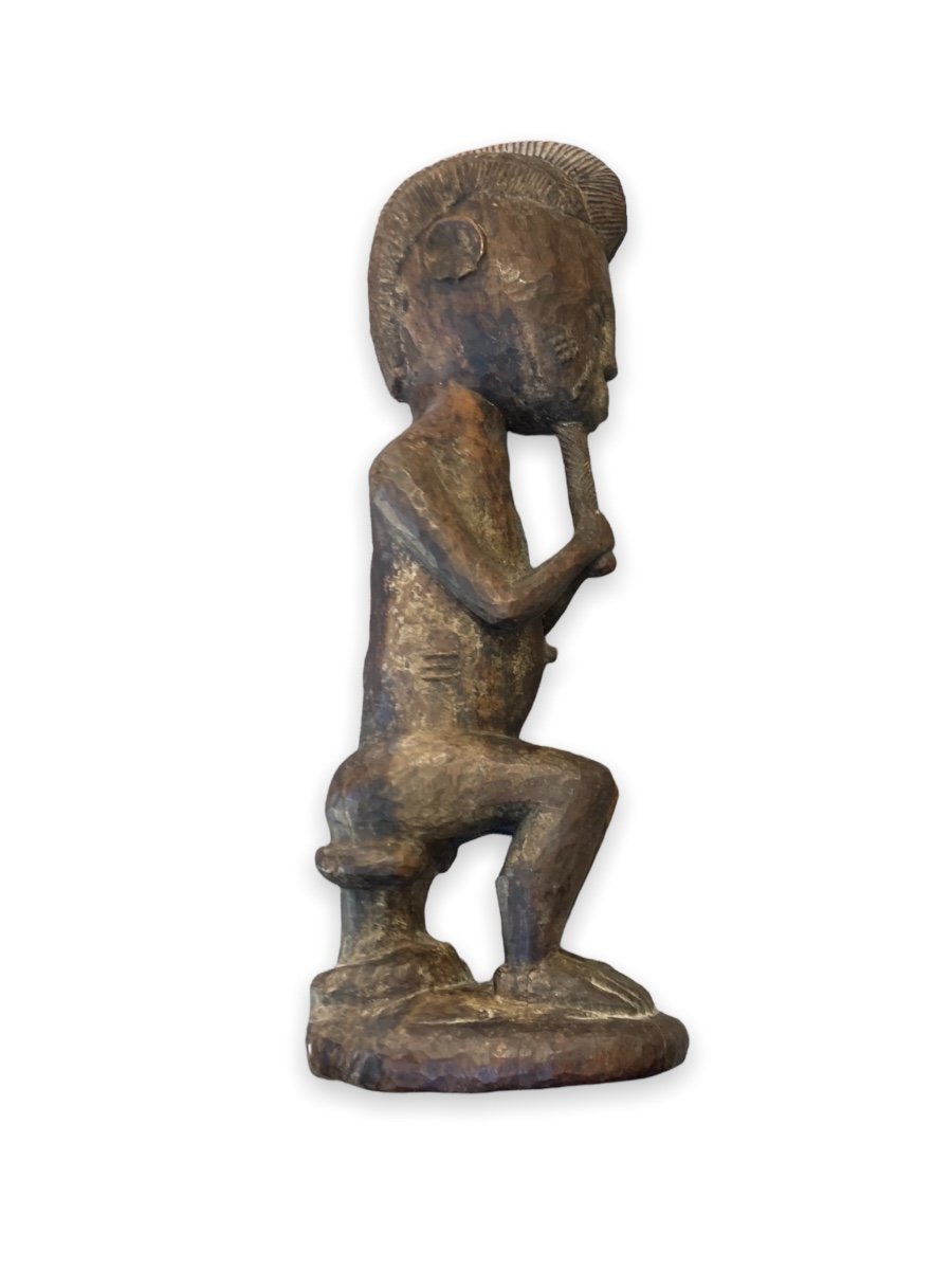 Statue Africaine Figure D’ancêtre En Bois Exotique-photo-3