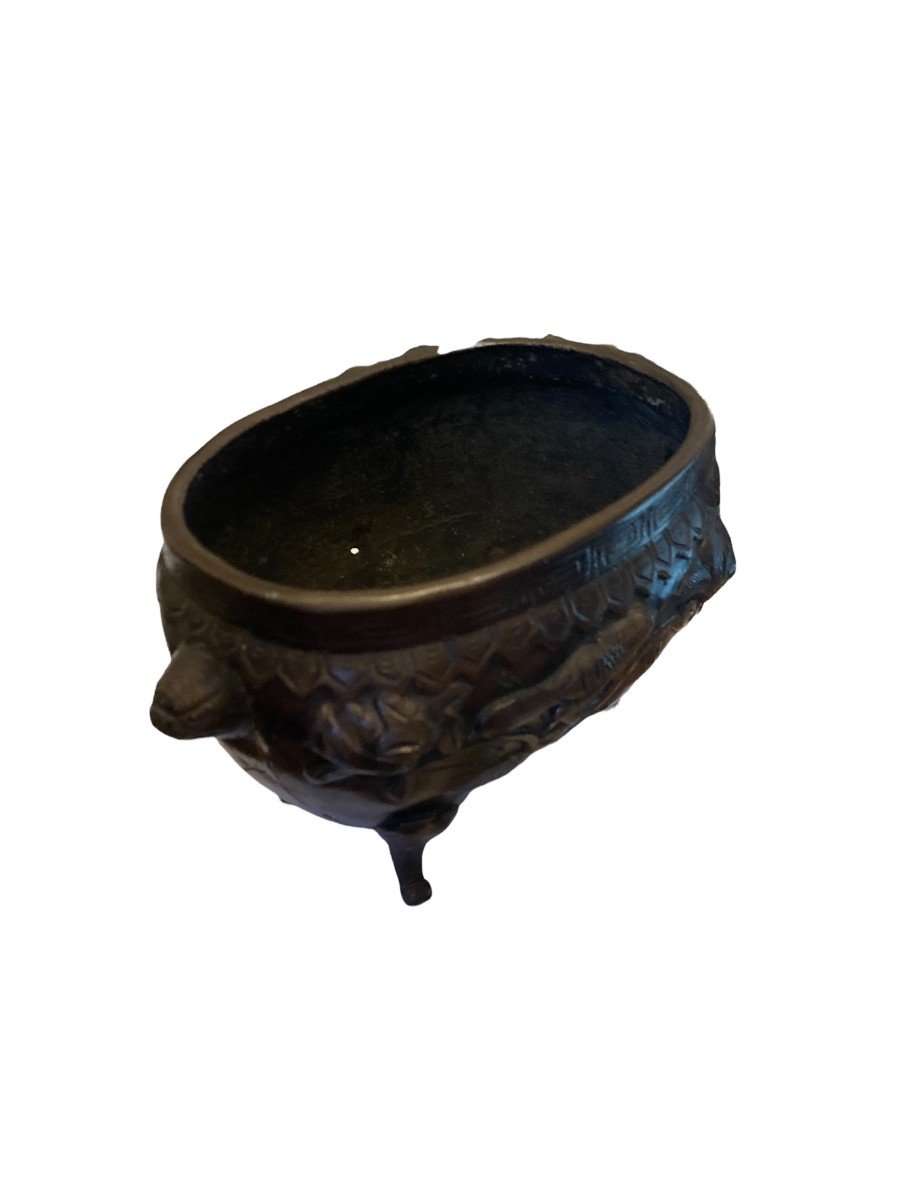 Magnificent Japanese Bronze Planter Late Nineteenth-photo-3