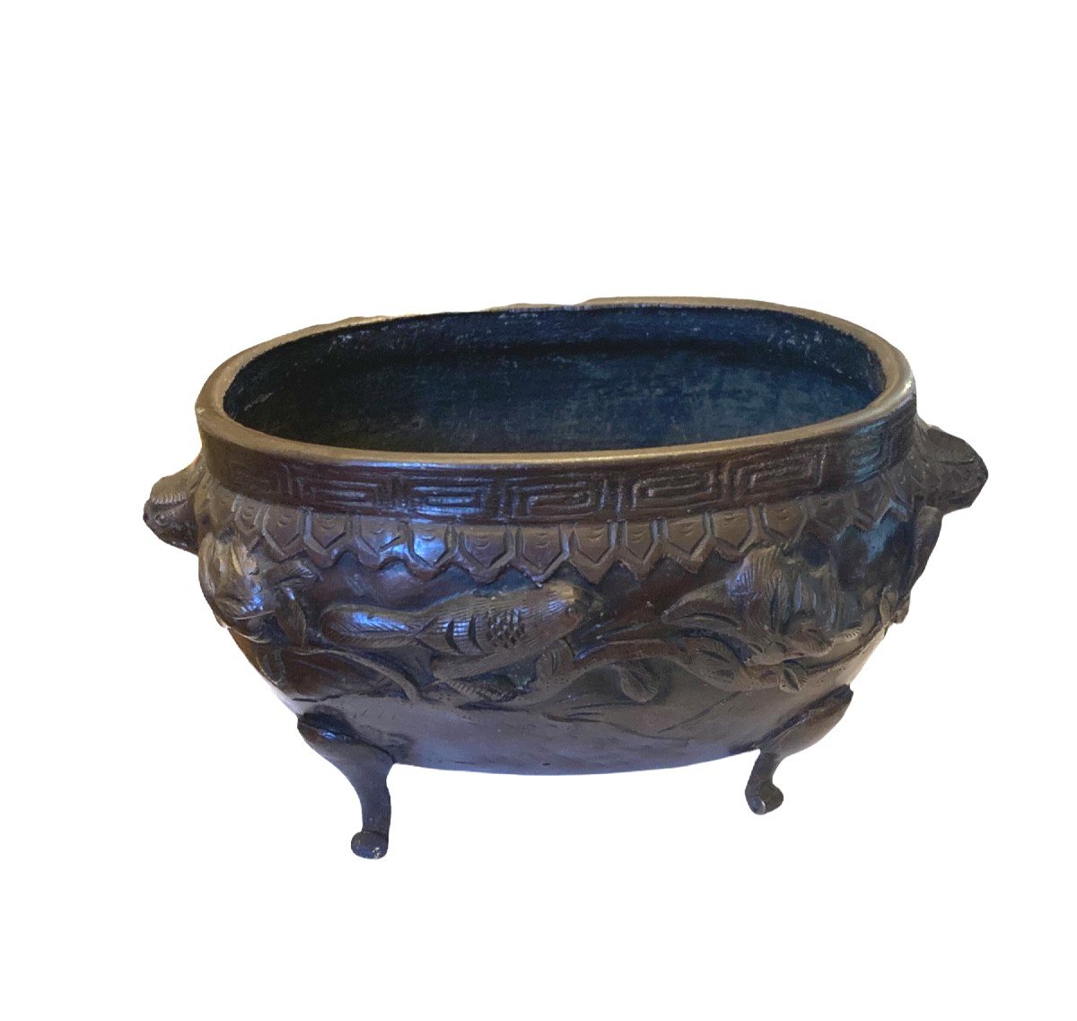 Magnificent Japanese Bronze Planter Late Nineteenth