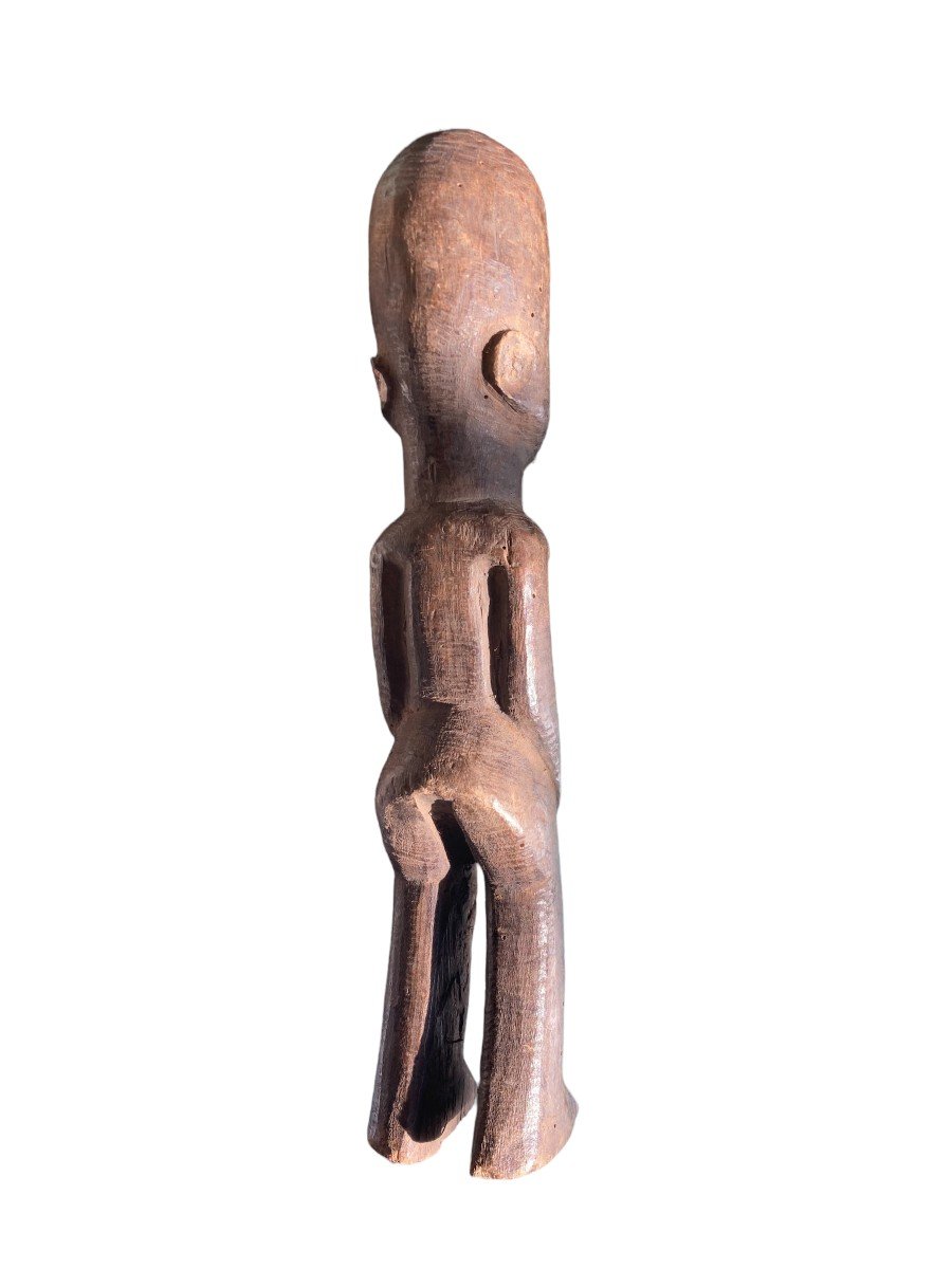 Statue Africaine Figure d'Ancêtre En Bois Exotique-photo-4