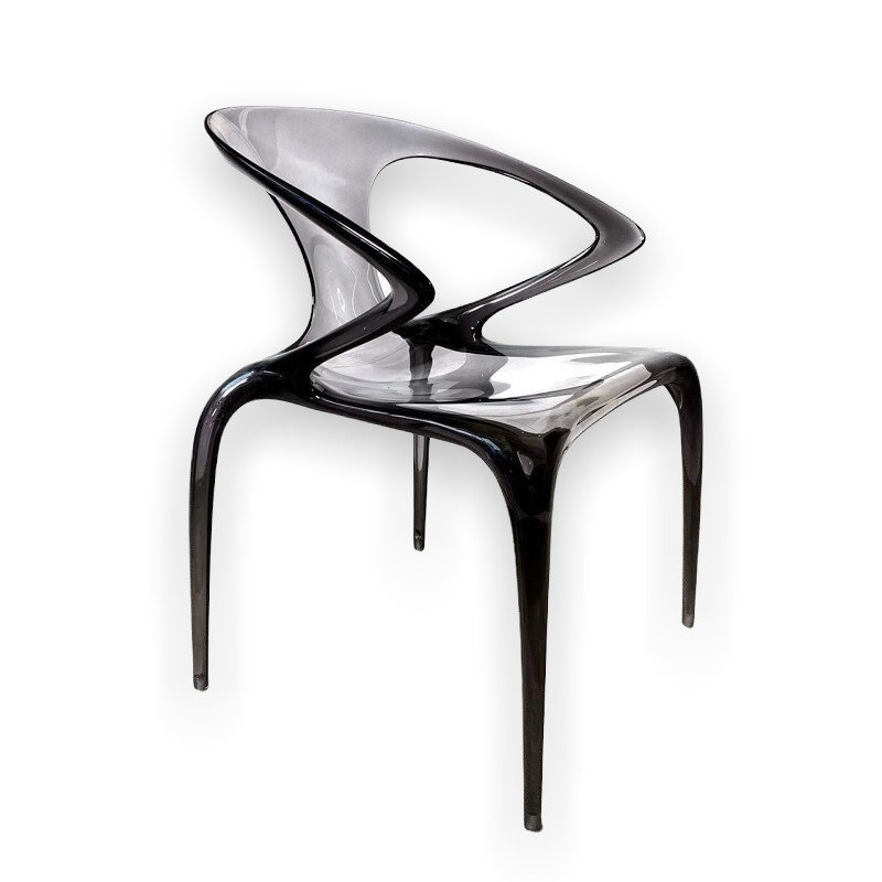 Paire De Chaises Ava Bridge  Par Song Wen Zhong  Pour Roche Bobois-photo-4