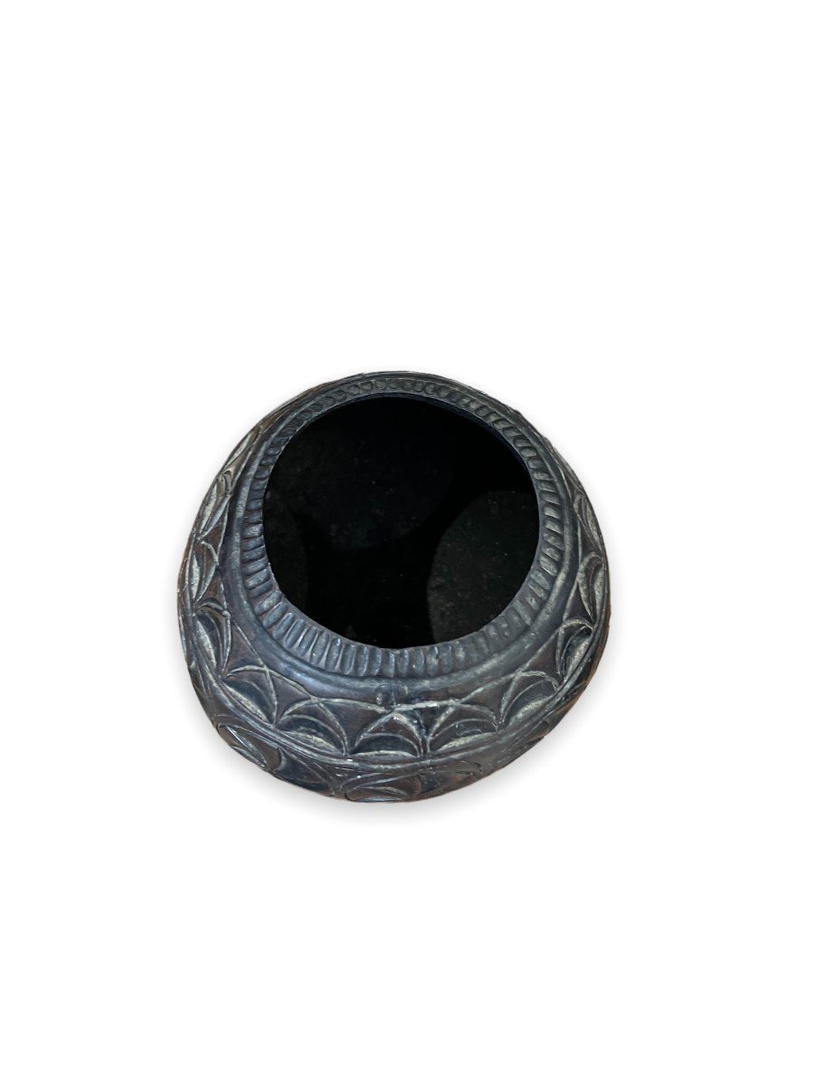 Gobelet / Coupe De Bagnard En Noix De Coco gravée-photo-3