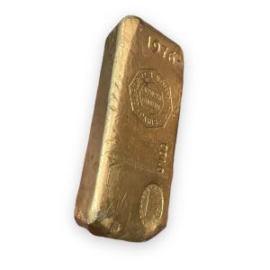 Dummy Ingot In Golden Lead Paperweight