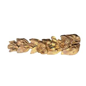 Decorative Golden Wood Flower Garland