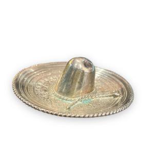 Baguier En Argent En Forme De Chapeau