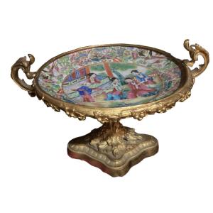 Coupe En Porcelaine De Canton Chine XIXeme