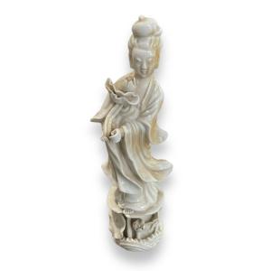 Guan Yin Porcelain Subject Guanyin Lotus Flower