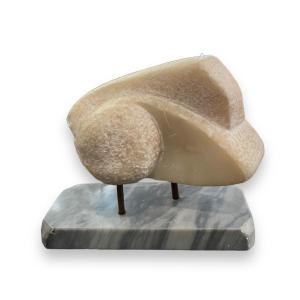 Modernist Marble Sculpture Follower Of Brancusi