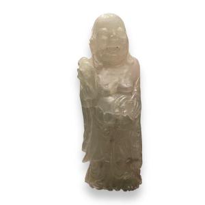 Huge Buddha Statue In Cut Rock Crystal