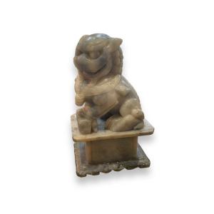 Chinese Hard Stone Sculpture Fô Dog