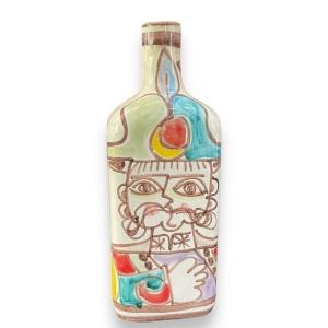 Giovanni Desimone Italian Ceramic Bottle Bottle 1960