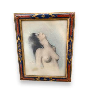 Georges Dola Portrait De Femme Nue