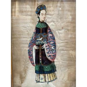 China The Empress Painting On Silk 19th Century
