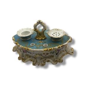 Encrier En Porcelaine De Paris Style Jacob Petit