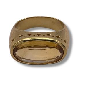 Yellow Gold Topaz Ring In The Taste Of Pomellato