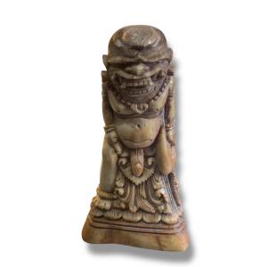 Indonésie Erotica Curiosa Divinité En Os Sculpté XIX Eme