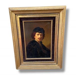 19th Century School Portrait After Rembrandt