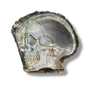 Mother-of-pearl Carved Memento Mori Vanity
