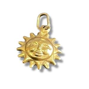 Pendentif soleil en or