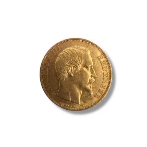 20 Francs Gold Coin Napoleon III 1858