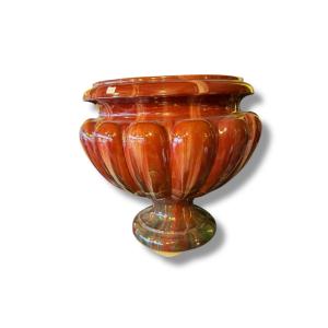 MASSIER Important cache pot Bordeaux 