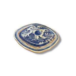 Légumier XIXeme Chine Blanc bleu