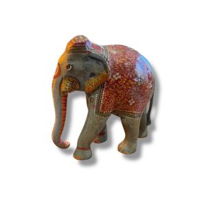 India Painted Wooden Elephant