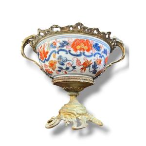 Coupe Imari XIXeme monture bronze 
