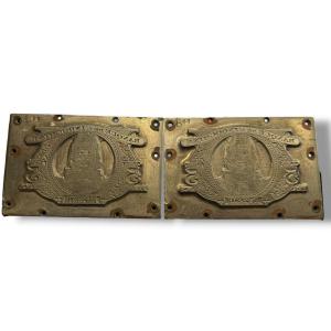 Matrices de billets banque Indochine Tahiti 5 francs