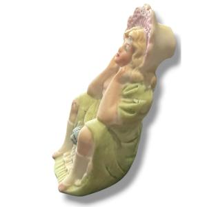 EROTICA CURIOSA sujet érotique biscuit polychrome