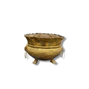 Louis XV-style Brass Planter