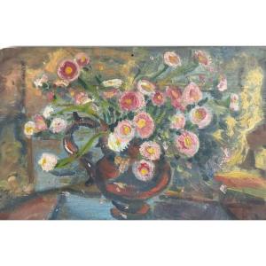 Nature morte bouquet de fleurs