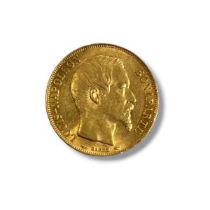 Pièce or 20 francs Louis-Napoléon Bonaparte 1852