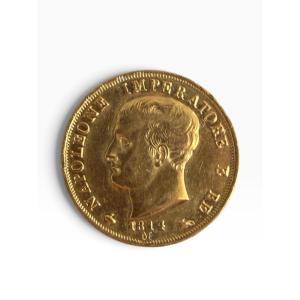 Napoleon Bonaparte 40-lire Gold Coin, 1814