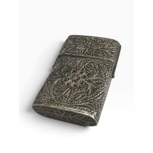 Filigree Silver Cigarette Case