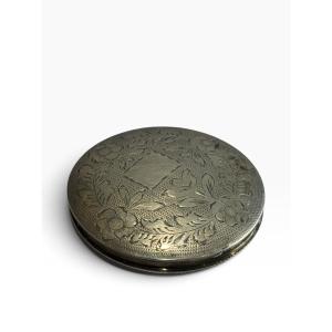 Solid Silver Powder Compact Clutch Bag