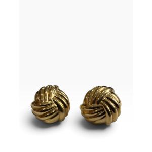 Pair Of Gold Bow Earrings