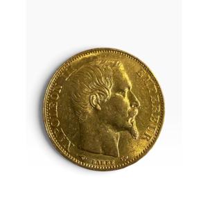 Pièce 20 francs or Napoléon III 1854