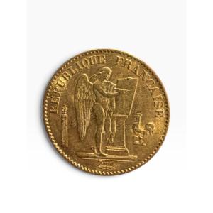 Pièce 20 francs or Génie 1877
