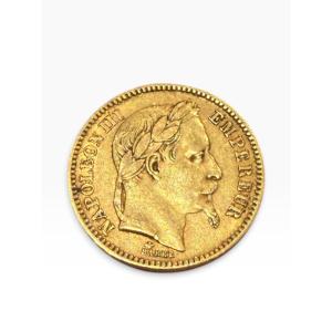 Pièce 20 francs or Napoléon III 1862