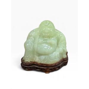 Grand budai bouddha rieur en jade