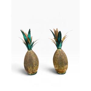 Pair Of Decorative Pineapple