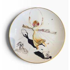 Limoges Salvador Dalí Plate: Young Flower With A Jump Rope
